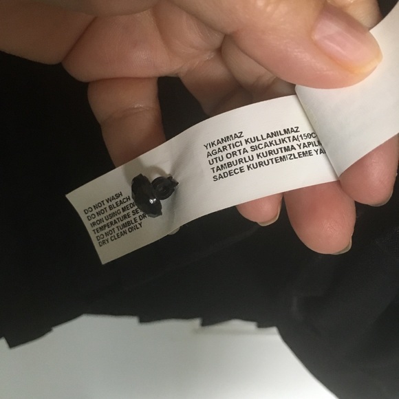 Roman Brand, black blouse with satin rim - Picture 6 of 9